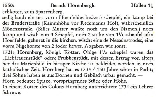 Hollen-Wiehage.Ur-Horenbergk.533